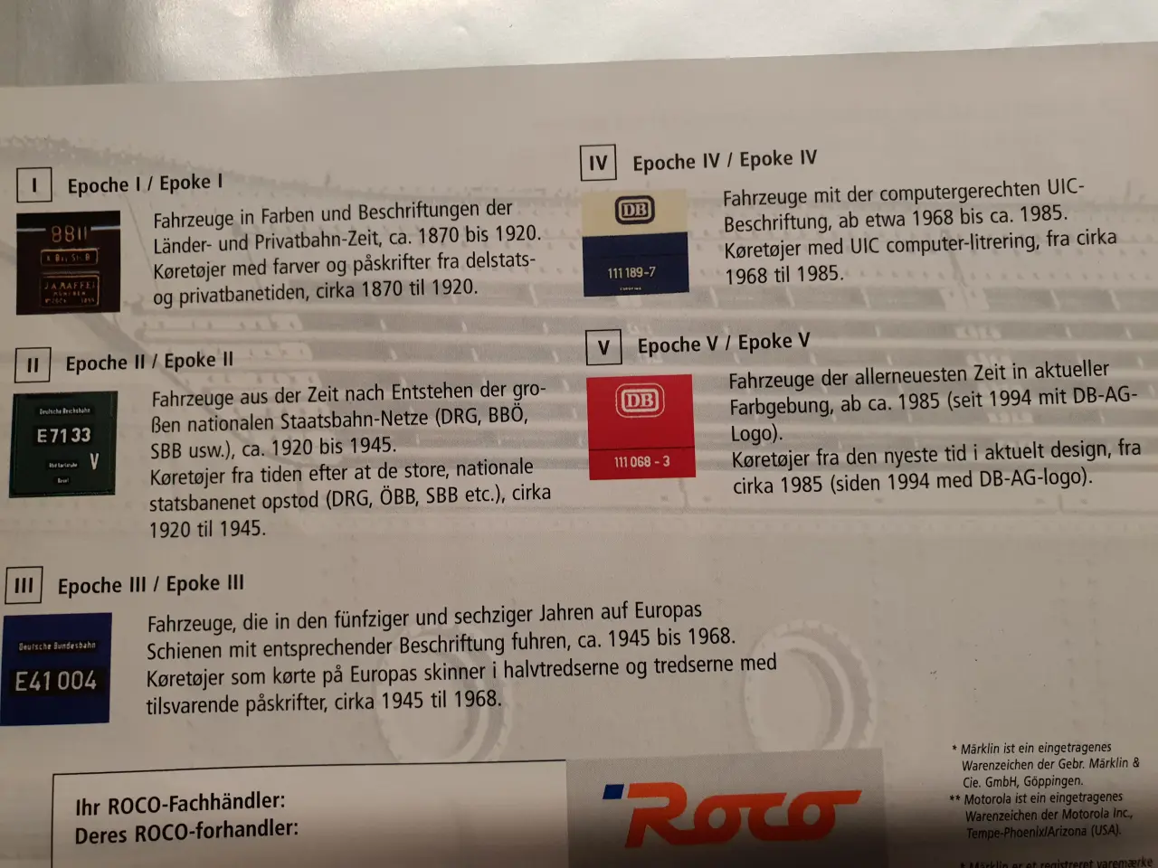 Billede 4 - Roco modeltog katalog