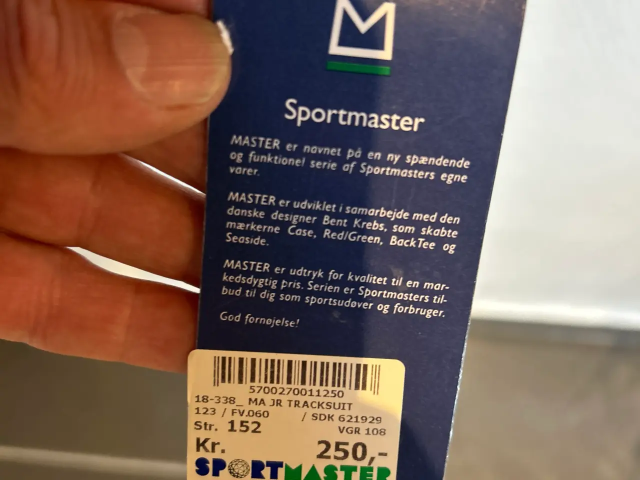 Billede 2 - Ny Master træningsdragt