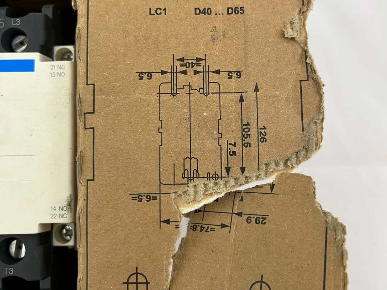 Billede 7 - Telemecanique LC1D50P7 kontaktor Square D 50A 230V