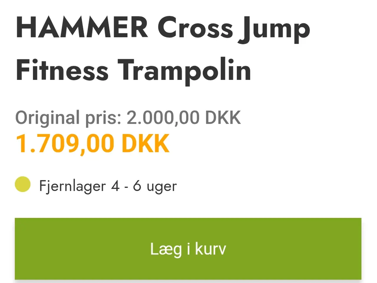 Billede 4 - HAMMER Cross Jump Fitness Tampolin