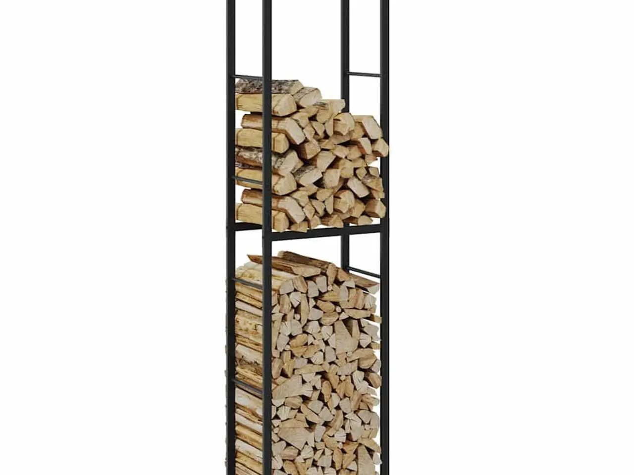 Billede 1 - Brændestativ 50 x 30 x 209 cm i sort stål