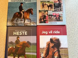 4 bøger om Islandske heste, pæne og velholdte.
