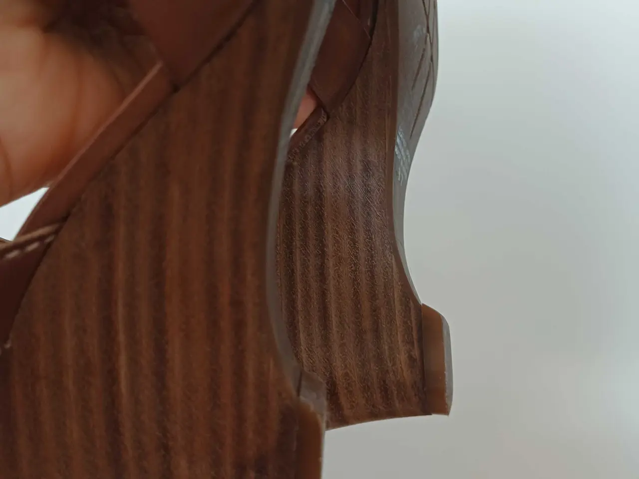 Billede 7 - Bella Moda kilehæl læder sandaler