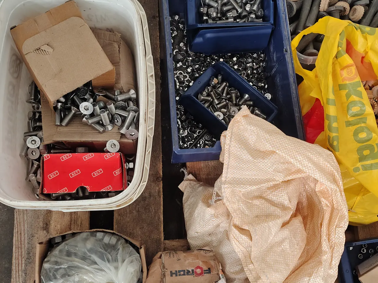 Billede 4 - Parti bolte, møtrikker, skiver