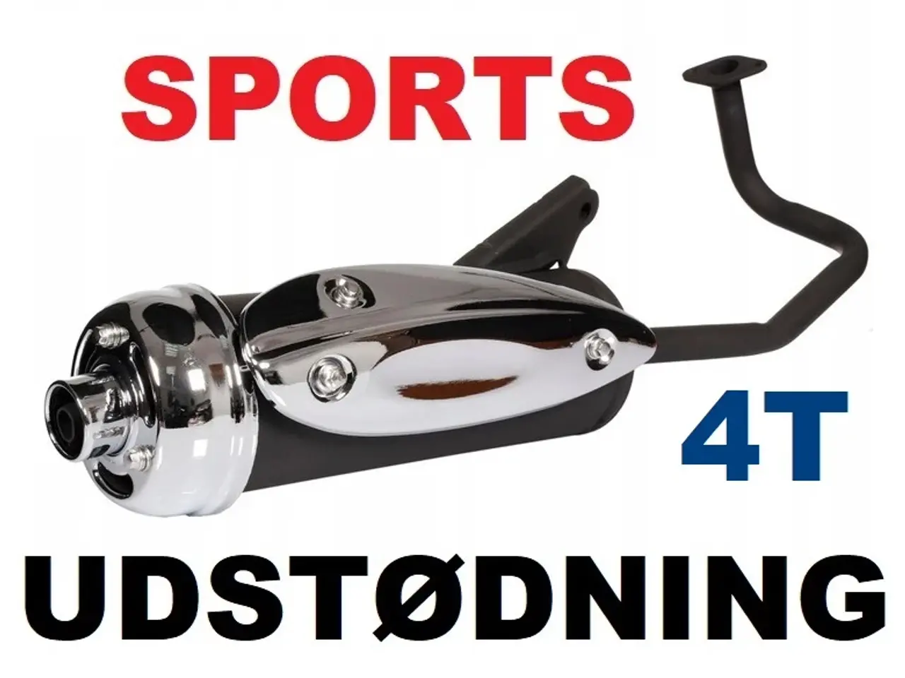 Billede 1 - NY! SPORTS Udstødning til 4T Scootere (Krom)
