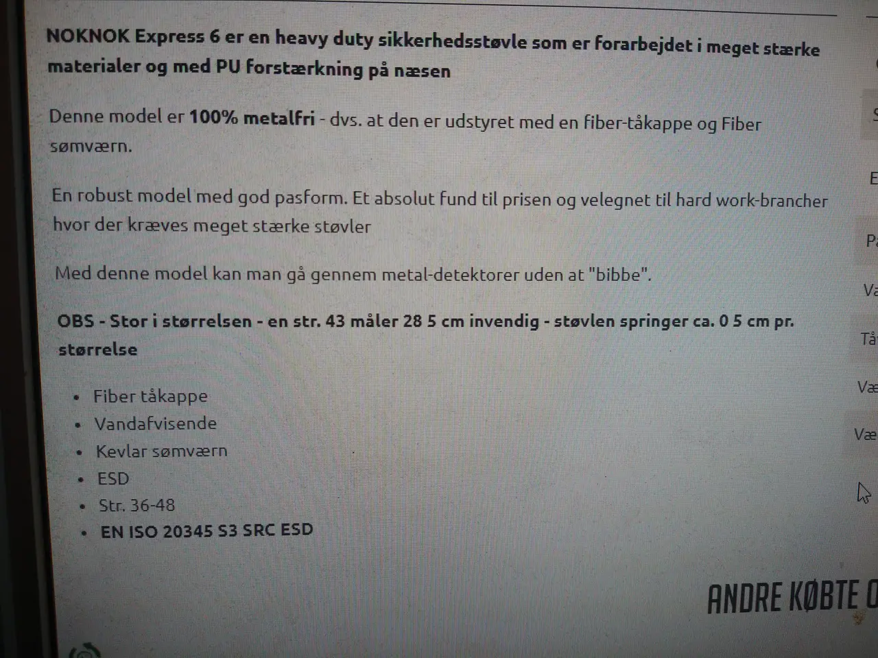 Billede 6 - NokNok, Sikkerheds-støvlet, str. 43.