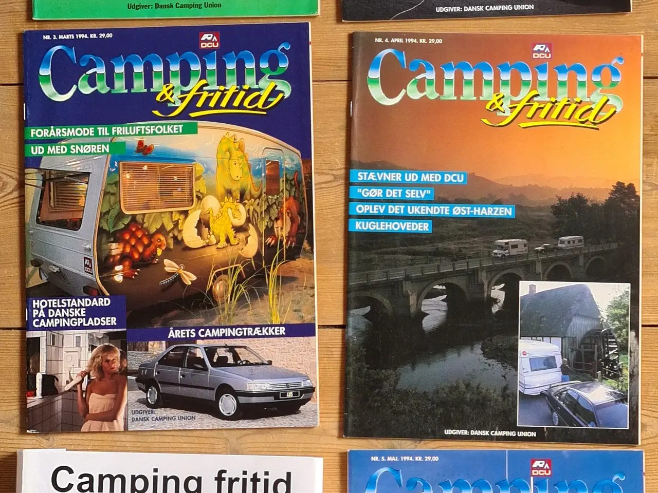 Billede 1 - Camping Fritid årgang 1994 sæt med 10 blade