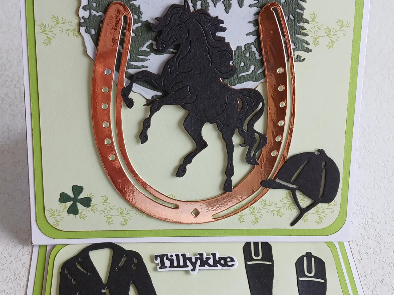 Billede 6 - tillykke-kort med hestemotiv sælges. 