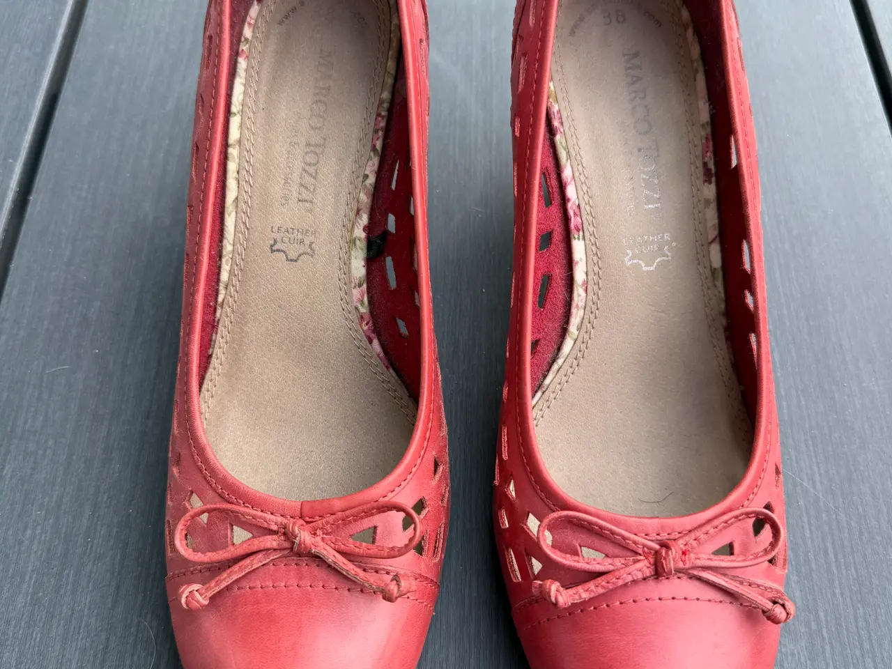 Billede 1 - Røde pumps fra Marco Tozzi - str. 38