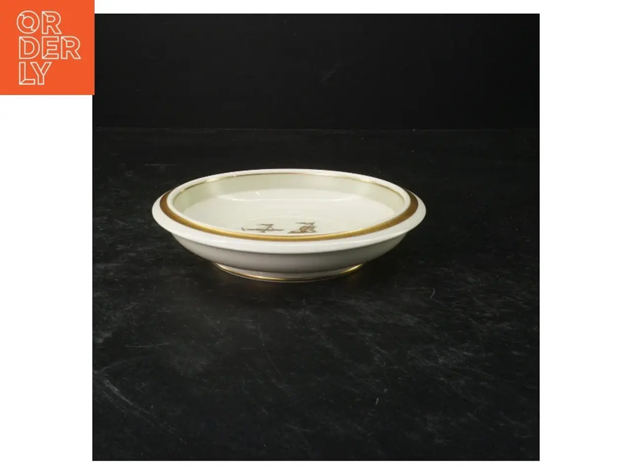 Billede 1 - Lille porcelænsfad med skibsmotiv fra Royal Copenhagen (str. Ø 17)