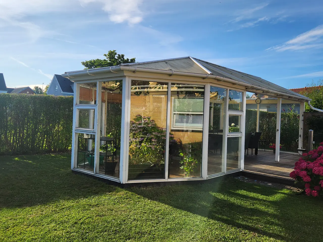 Billede 9 - Overdækket terrasse med orangeri