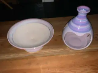 Opsats, duftlampe og fyrfadslampe