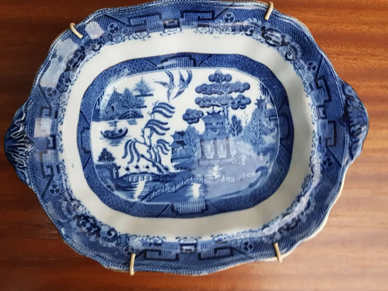 Billede 1 - Antik skål i Willow. Engelsk porcelæn