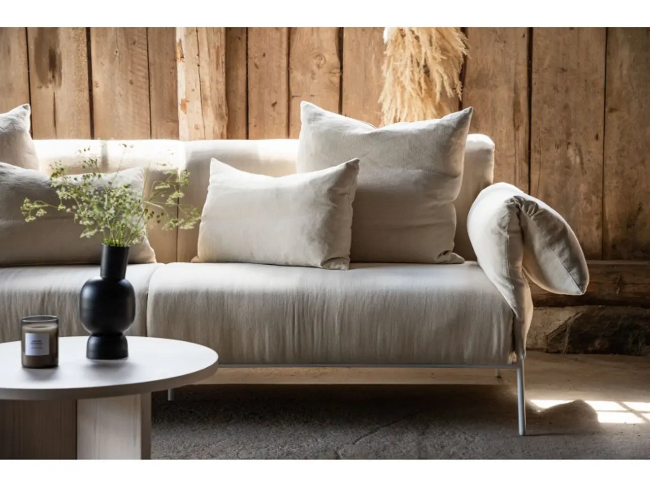 Billede 16 - ockero 3 personers Sofa - Beige og Hvid