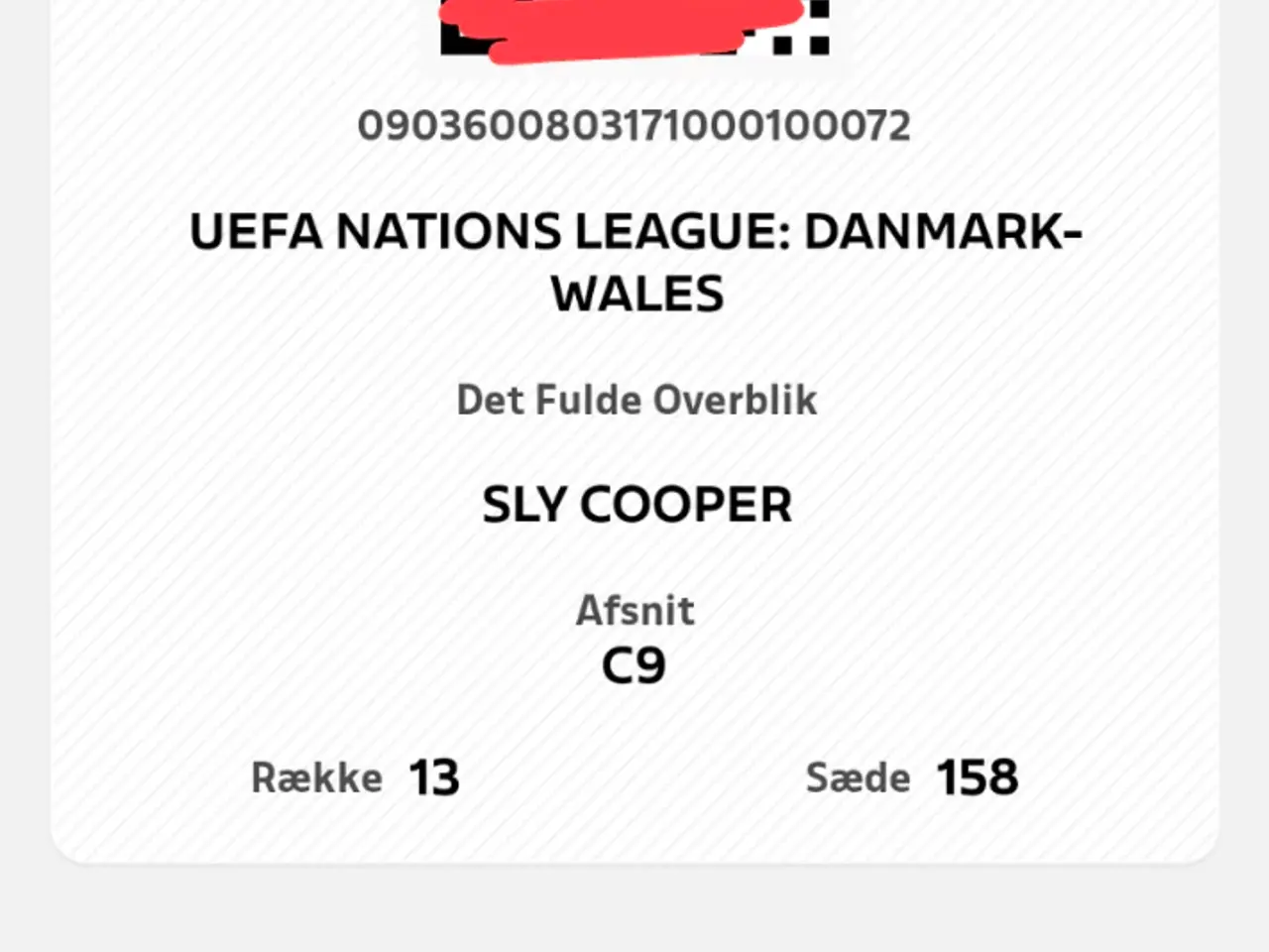 Billede 3 - Tre biletter til Danmark mod Wales Nations League