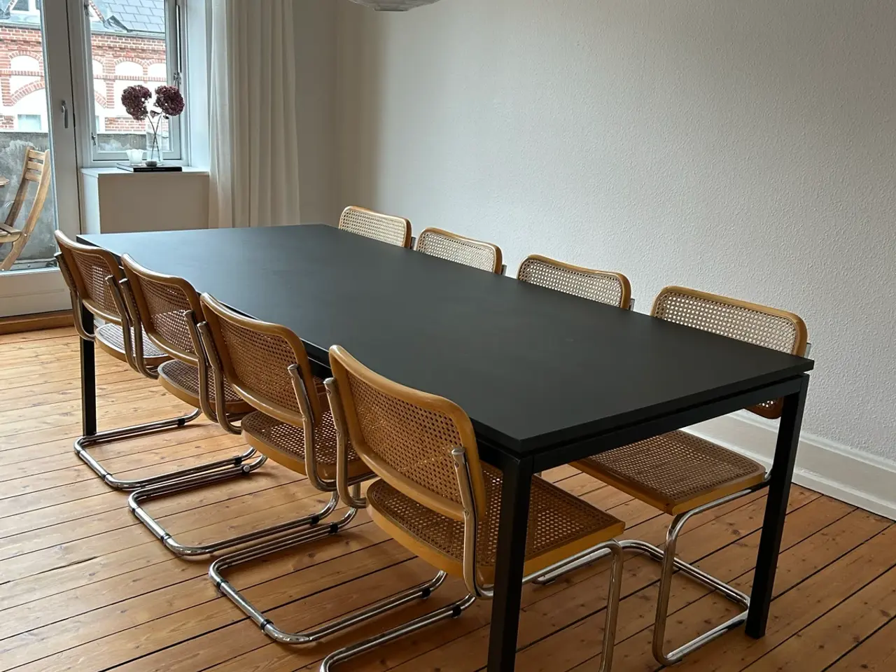 Billede 1 - Fint sort spisebord 220x100 cm