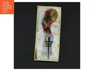 Flaskeprop i muranoglas fra Venedig og metal (str. 14 cm i går eller jamen det det er nok bare er det andre 120 kr en telefon ja, men den den er