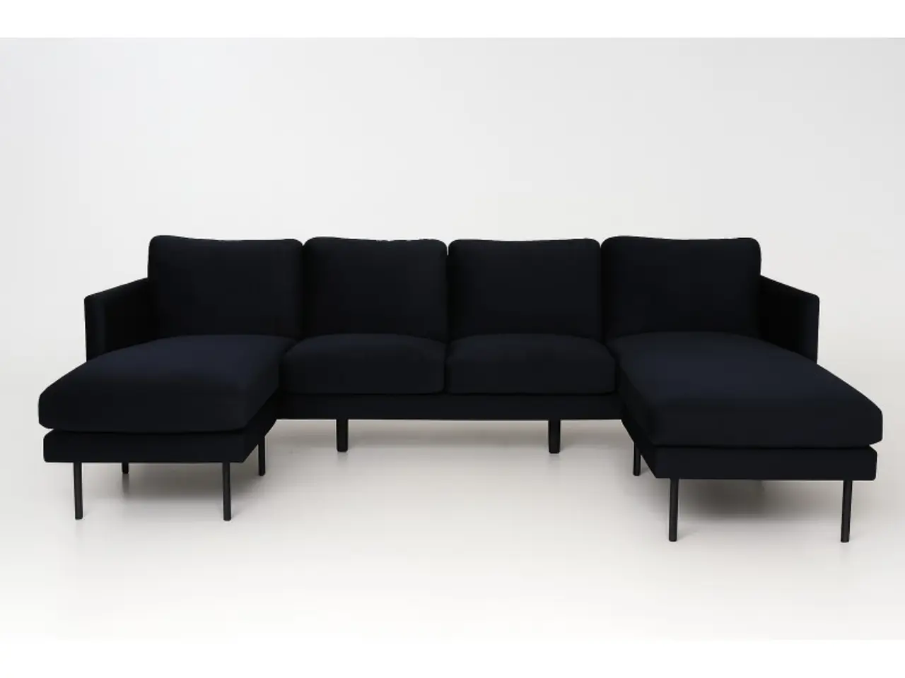 Billede 1 - Zoom U-Sofa - Sort Velour