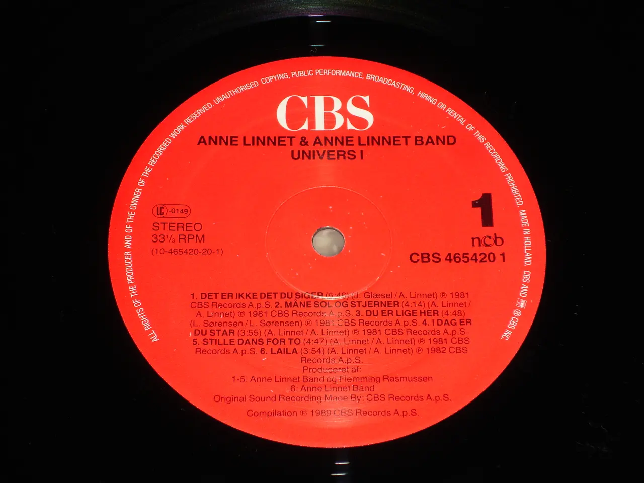 Billede 4 - (Sender gerne) Anne Linnet Band – Univers 1