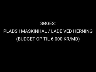 SØGES: Plads i lade/maskinhal til container-projek