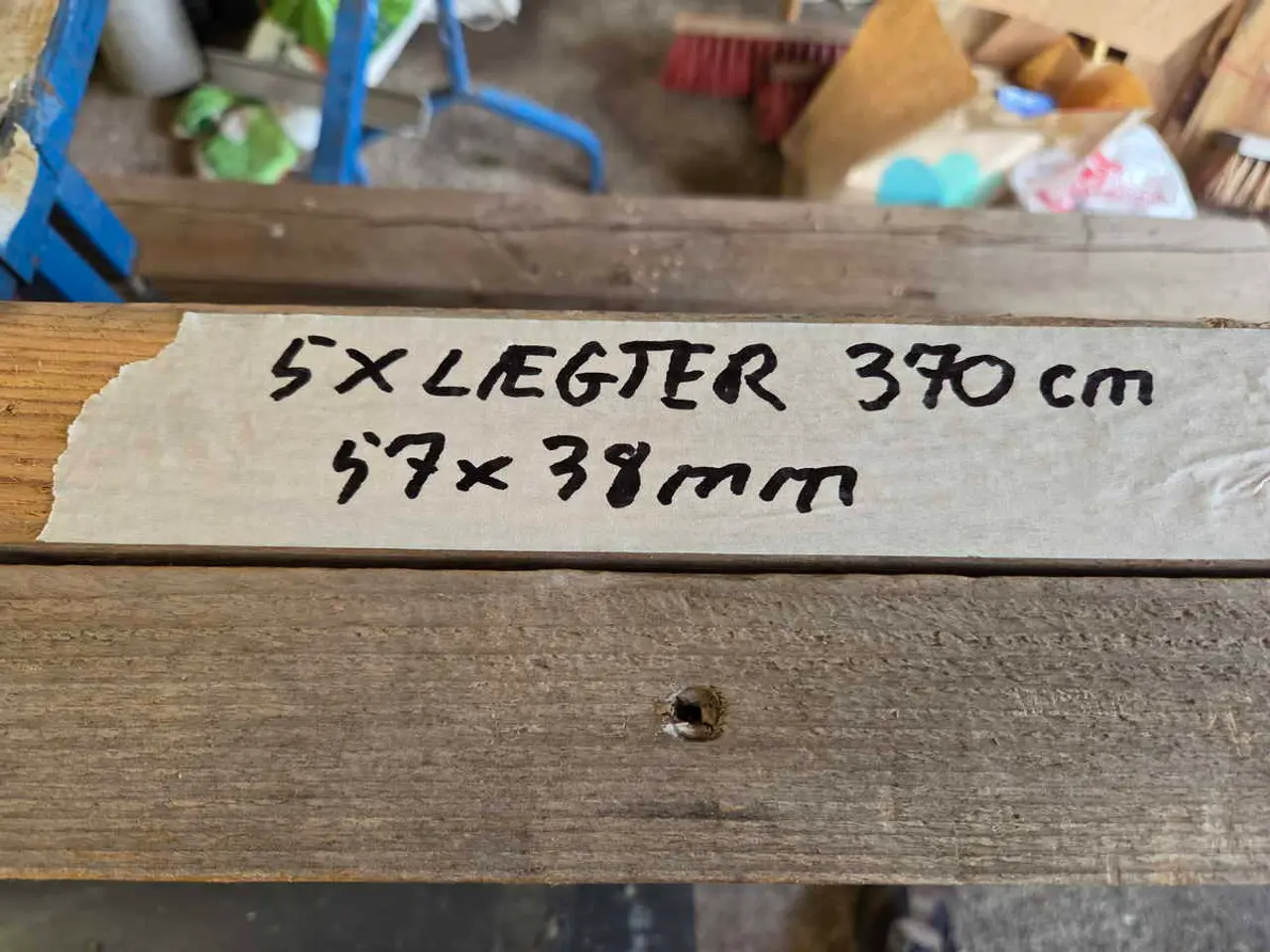 Billede 3 - 5 stk. Lægter 57x38 mm - 370 cm