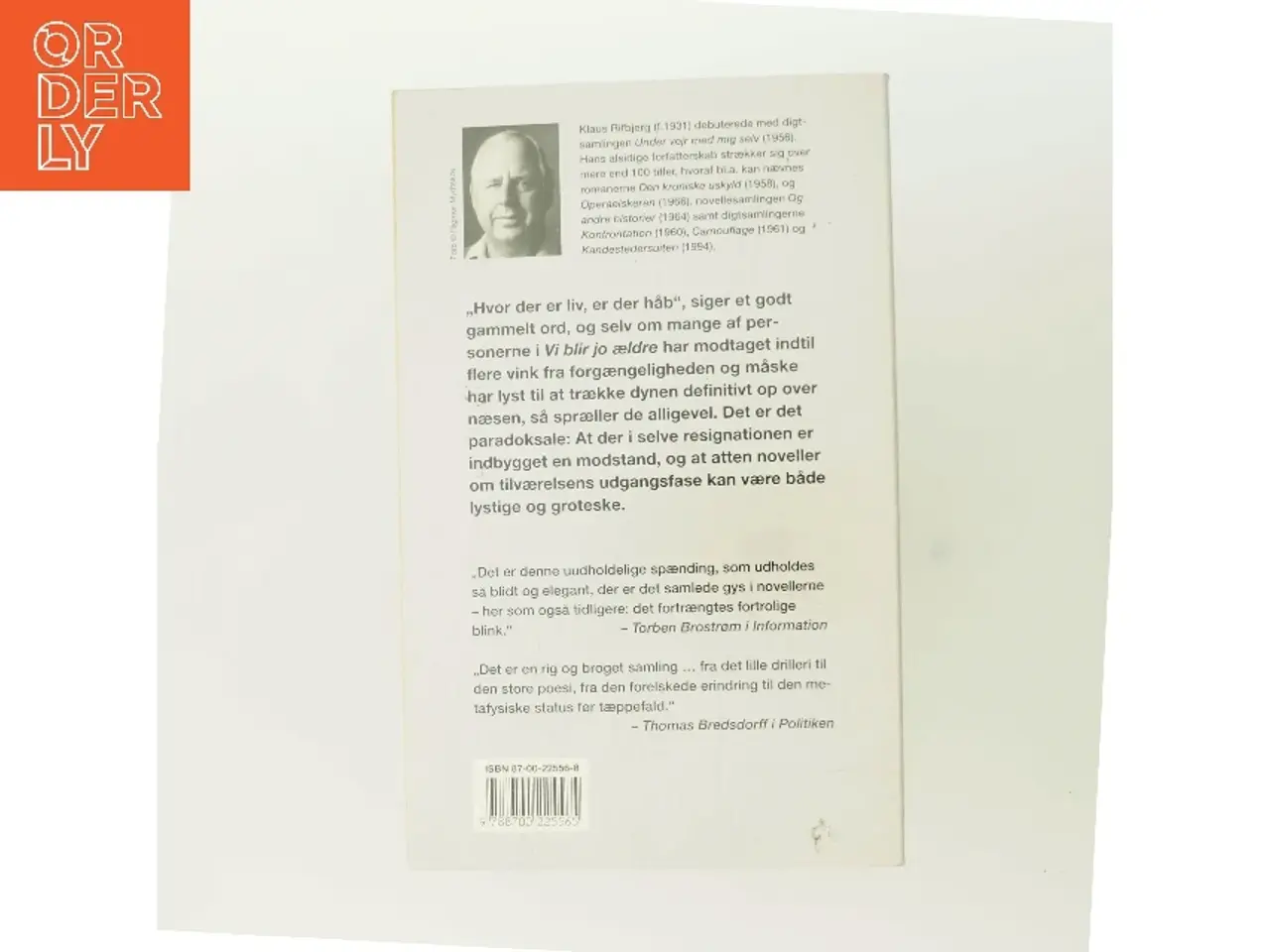 Billede 3 - Vi blir jo ældre : noveller af Klaus Rifbjerg (Bog)