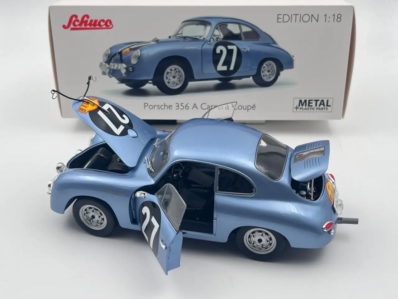 Billede 3 - 1960 Porsche 356 Carrera #27 - Schuco - 1:18