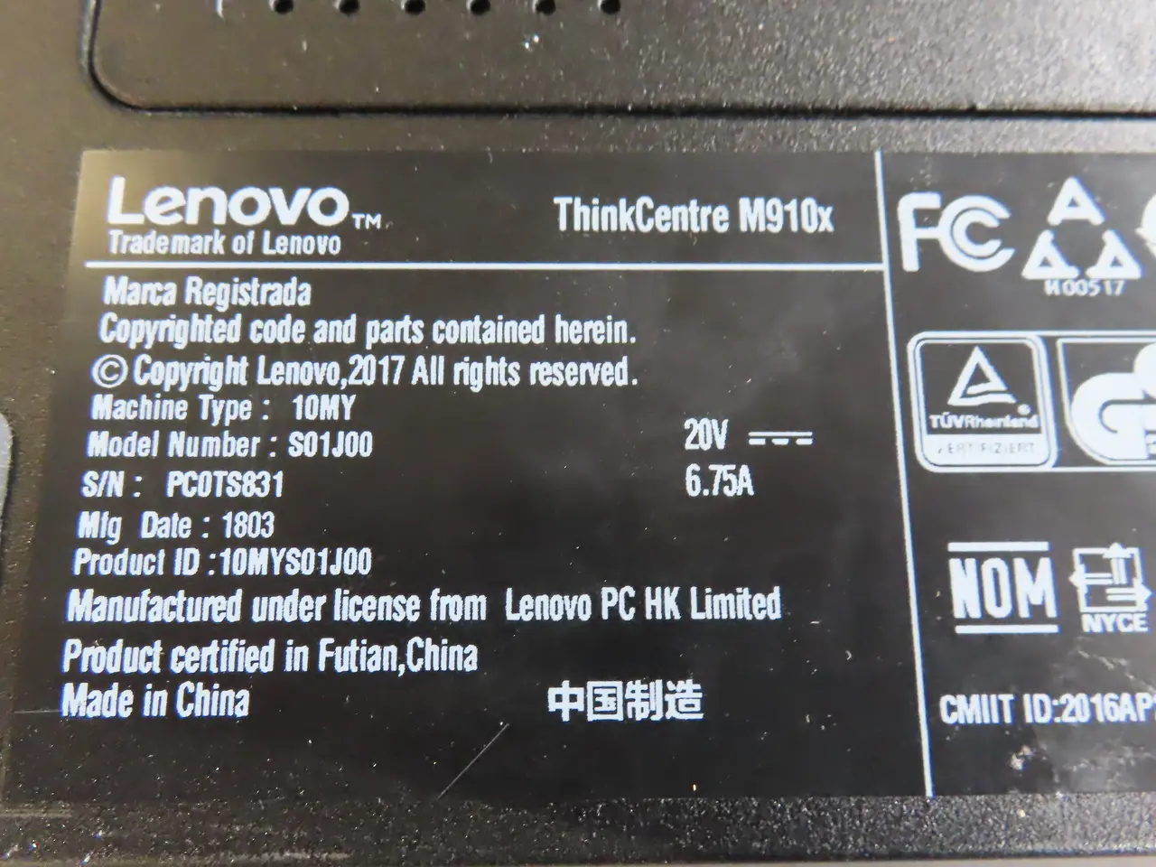 Billede 3 - Computer LENOVO ThinkCentre M910x