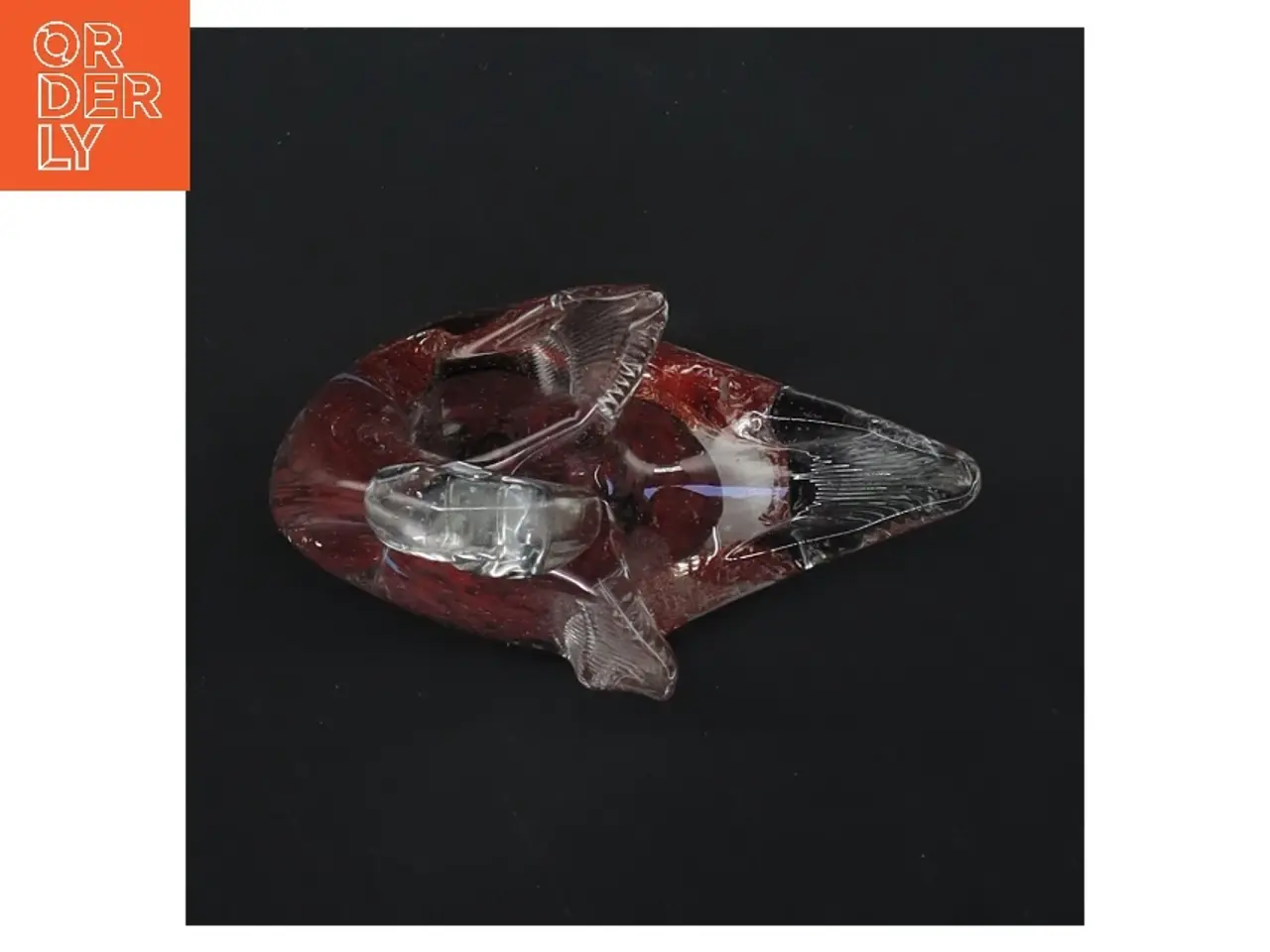 Billede 3 - Glasfigur af svane (str. 9x9 cm)