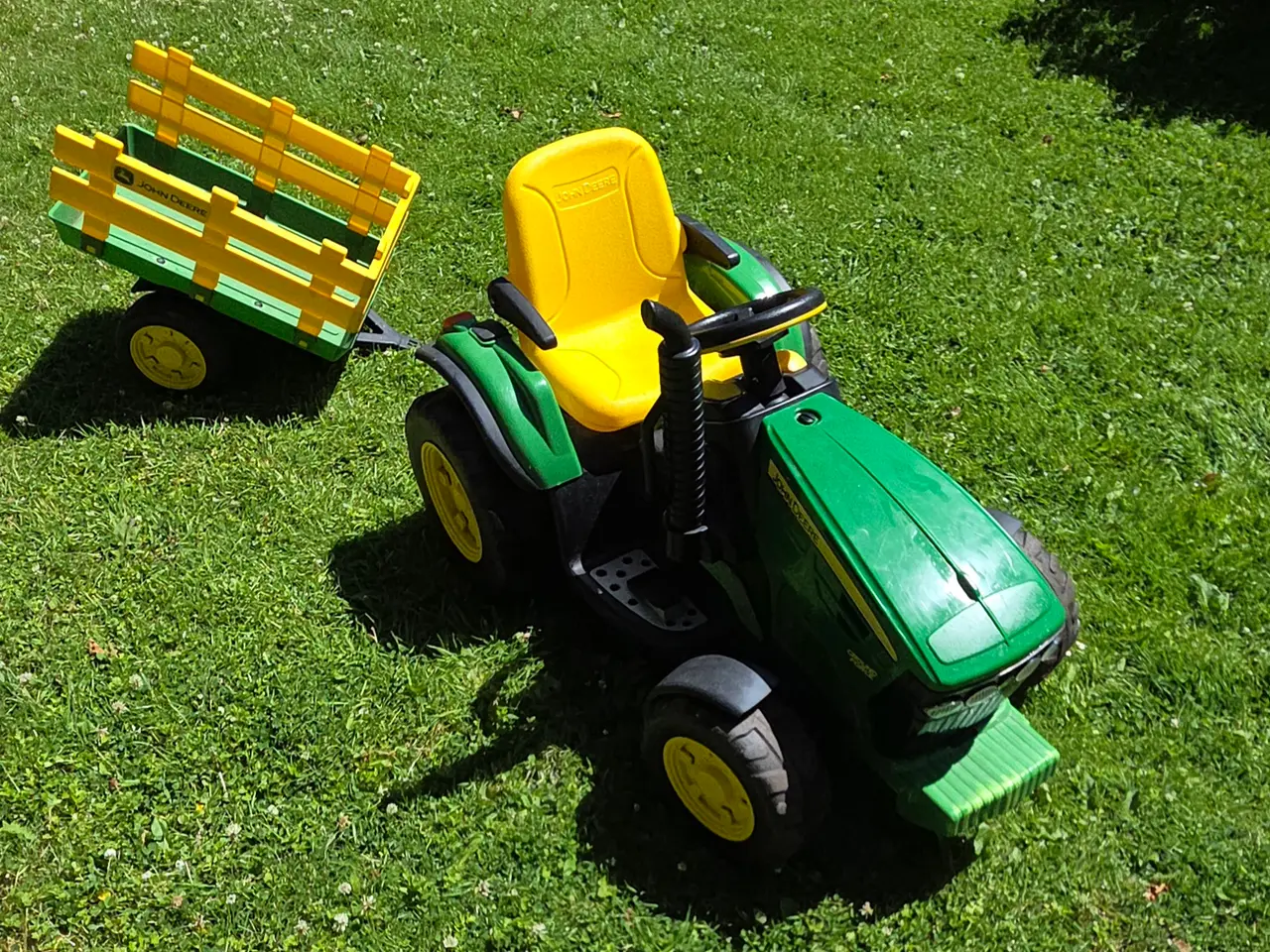 Billede 1 - Elektrisk traktor til børn, john deere 