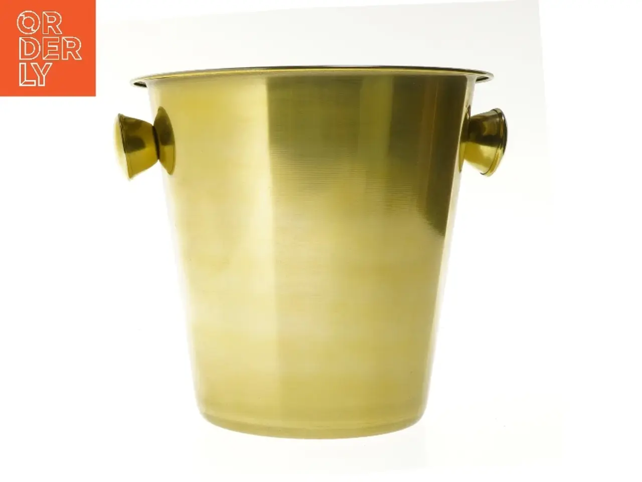 Billede 1 - Champagnespand/vinkøler i messing-farve (str. 21 cm)