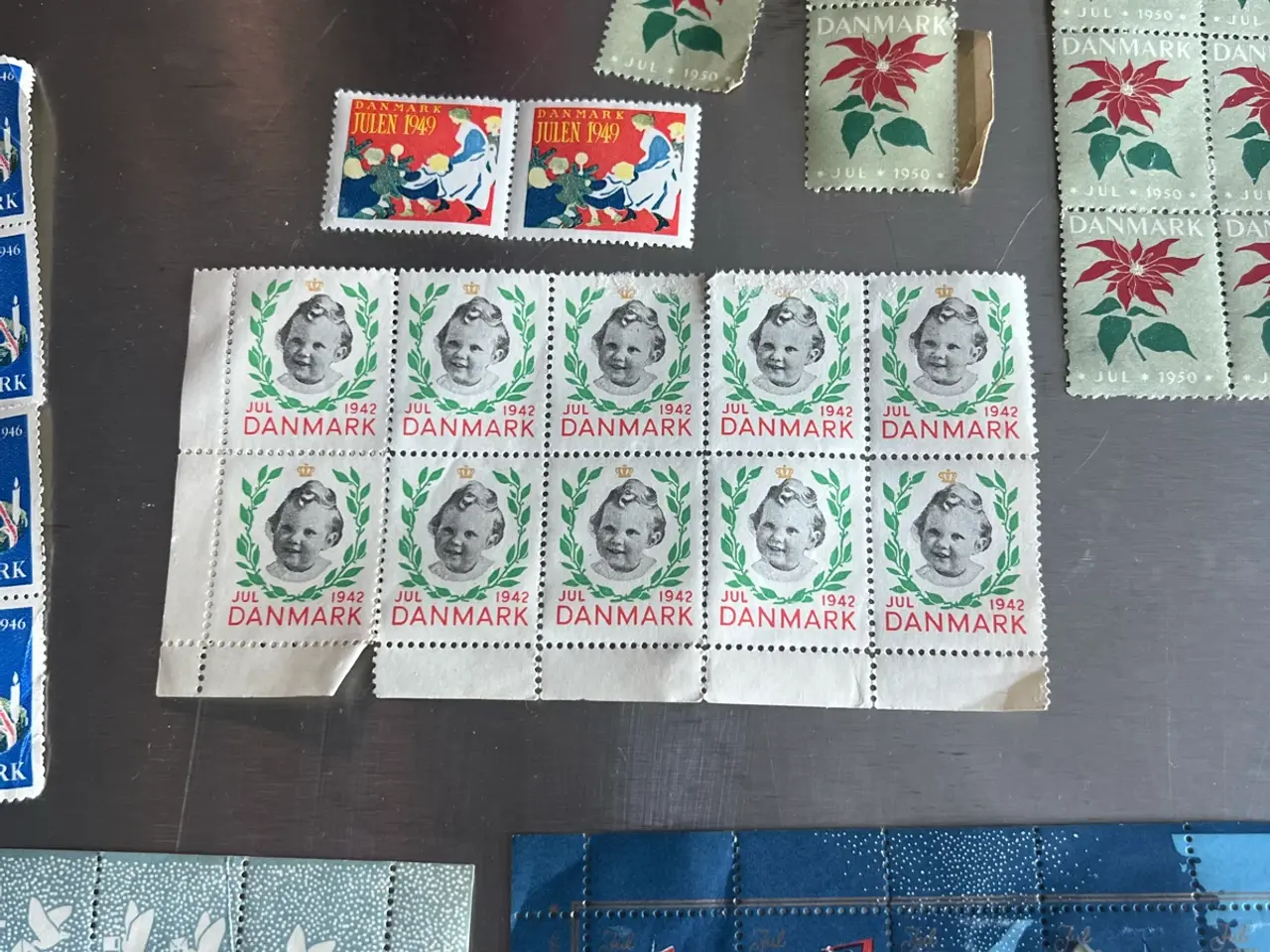 Billede 3 - Julefrimærker i årene 1928-1954 og blandet samling