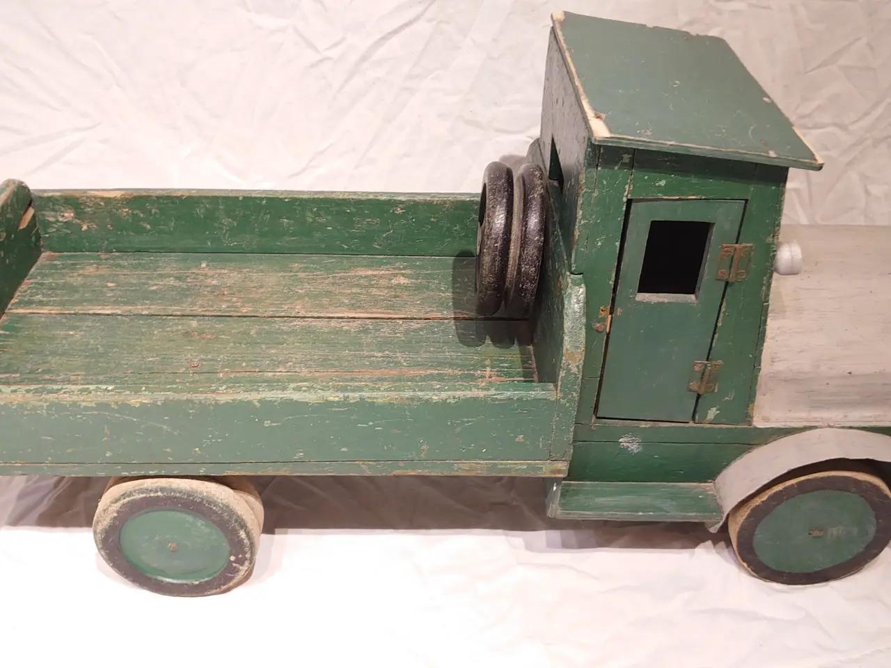 Billede 2 - Meget stor gammel træ lastbil m. anhænger. 146cm.