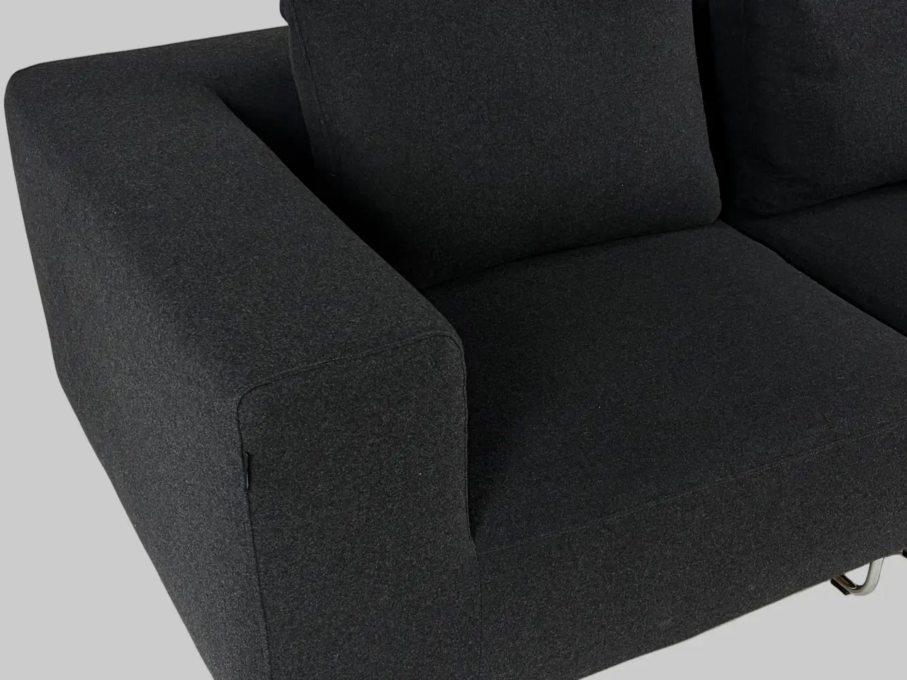 Billede 5 - Softline Ohio Sofa – Sort/Krom Stel