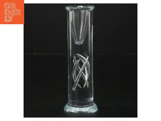 Glasvase med indvendigt design (str. 15 cm)