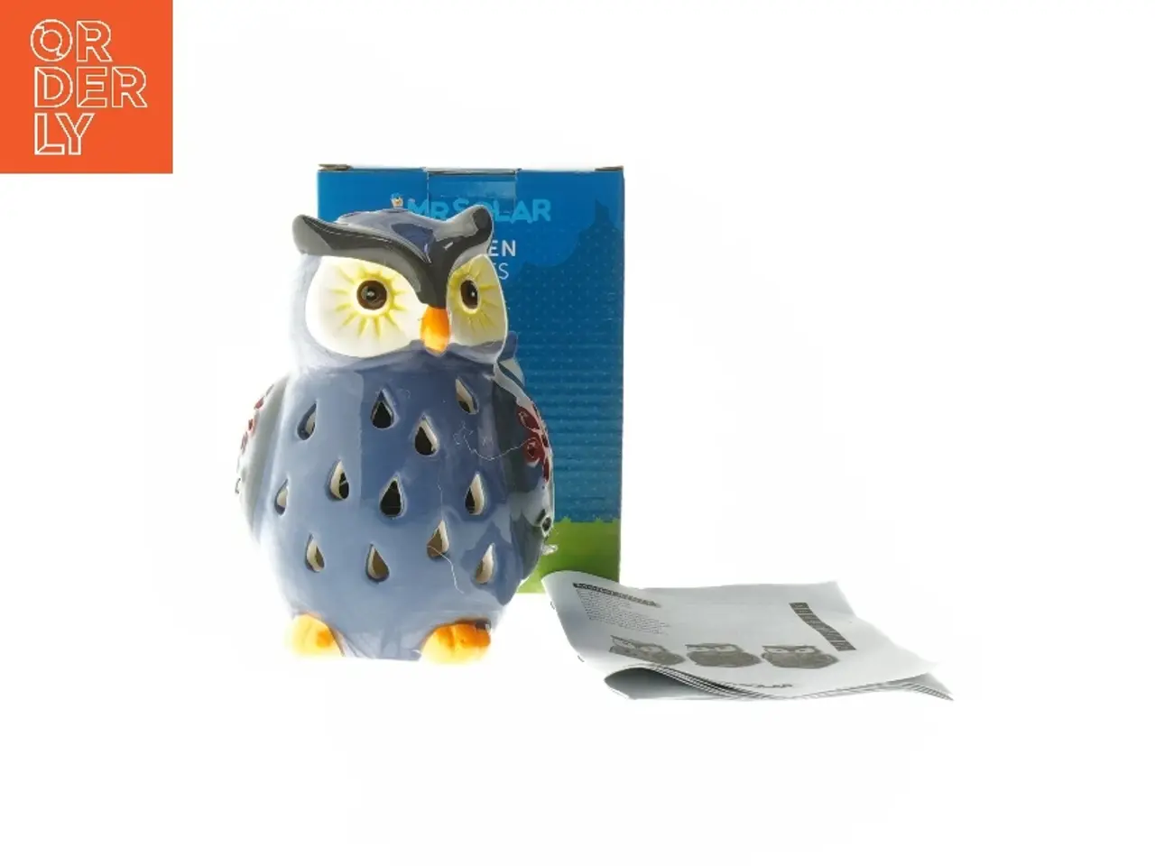 Billede 1 - Uglesolcellelampe fra Mr Solar (str. 14 cm)