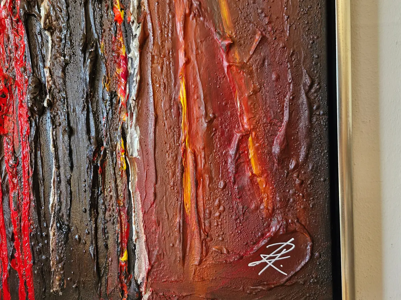 Billede 2 - Akrylmaleri: Leif Rabøl 60x120cm. Maleri, privat, 