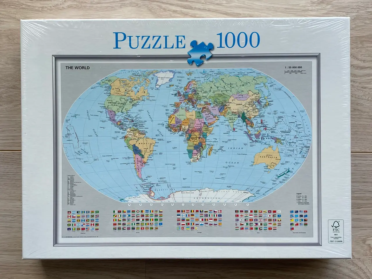 Billede 1 - (NY) The World 1000 brikker, puslespil
