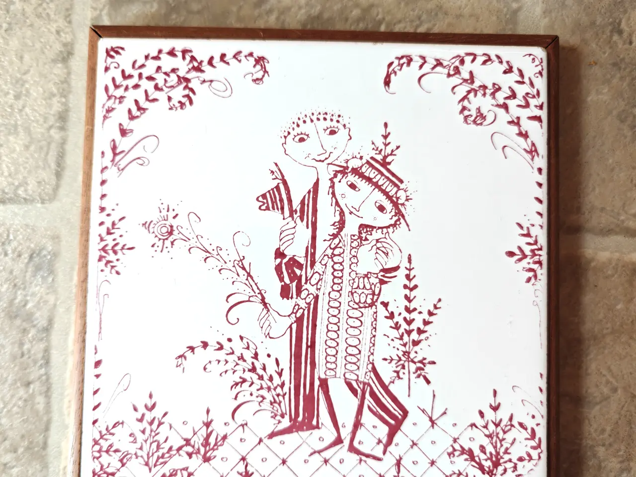 Billede 3 - Bjørn Wiinblad bordskånere 16 x 16 cm