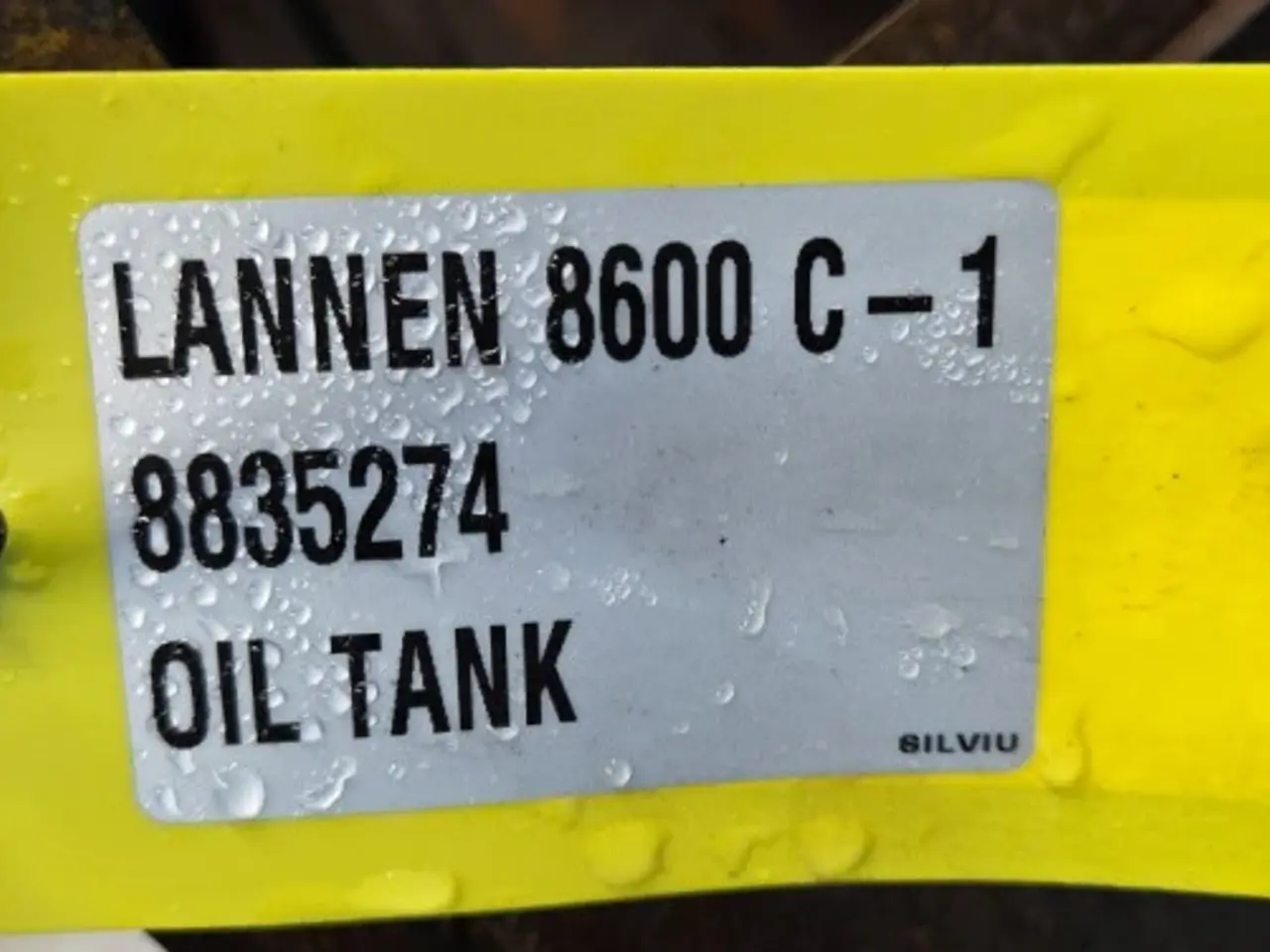 Billede 20 - Lannen 8600C Olietank 8835274