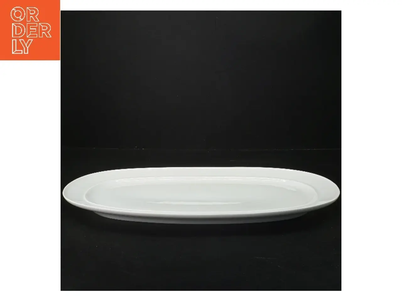 Billede 1 - Hvidt serveringsfad (str. 39,5x23,5 cm)