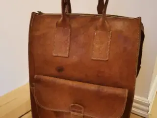 Vintage shopper i kernelæder