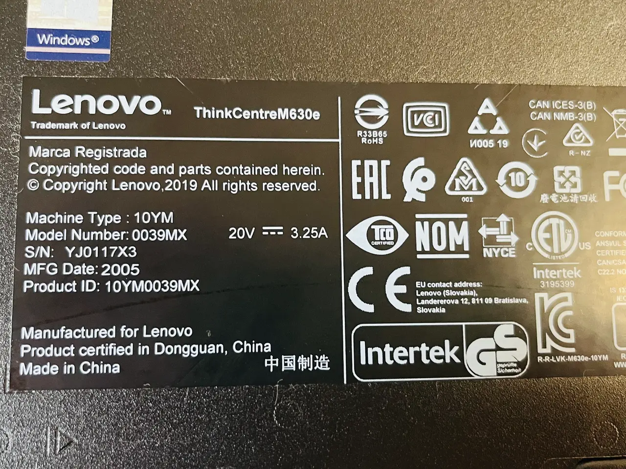 Billede 4 - Mini PC LENOVO ThinkCentre M630e