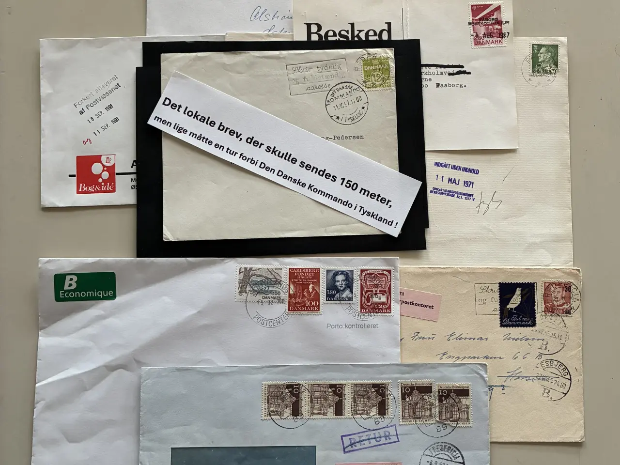 Billede 2 - Frimærker helsager stempler postnoteringer