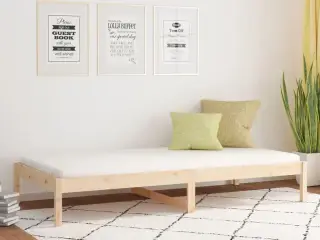 Daybed uden madras 90x200 cm massivt fyrretræ