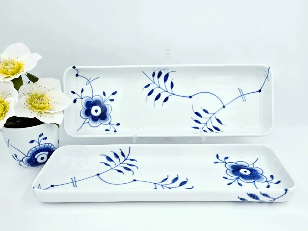 Billede 2 - Blå Mega Riflet Fad 1 sortering Porcelæn