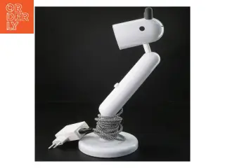 Hvid bordlampe (str. 39 cm)