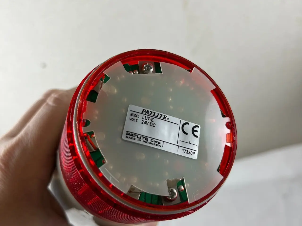 Billede 5 - Patlite LU7-02 Red LED Signal Tower Light 24V DC