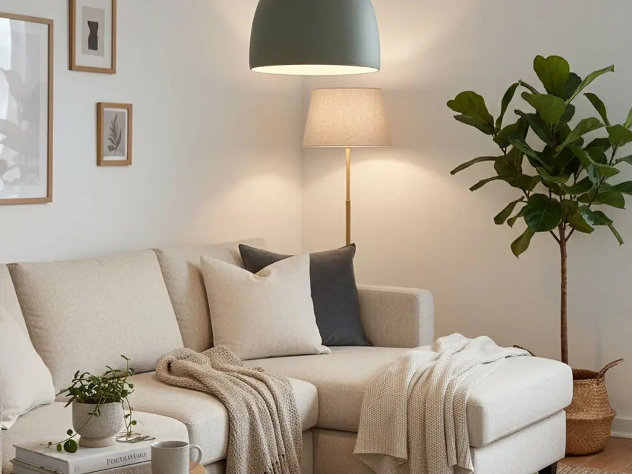 Billede 2 - Fritz Hansen Suspence P2 Lampe – Lysegrå H 36 cm