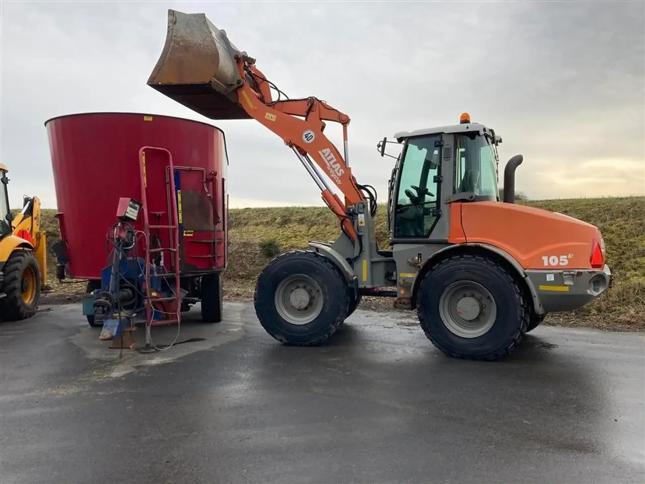 Billede 7 - Atlas 105E Weycor Hutigkobling på hydraulikudtag Centralsmøring